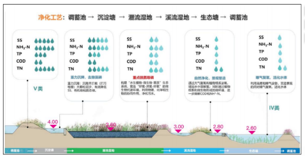 海绵城市透水混凝土场地雨水径流路径图 海绵城市透水混凝土场地雨水径流路径图